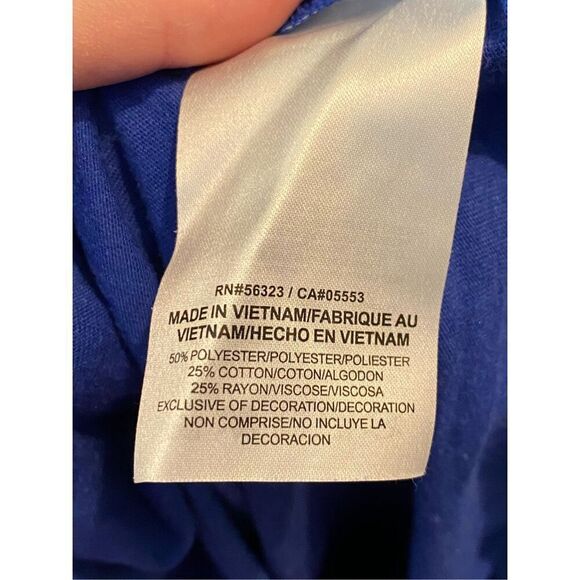 The Nike Tee - Cooperstown Collection - Chicago Cubs Blue Baseball 3/4 Sleeve At - Picture 6 of 7